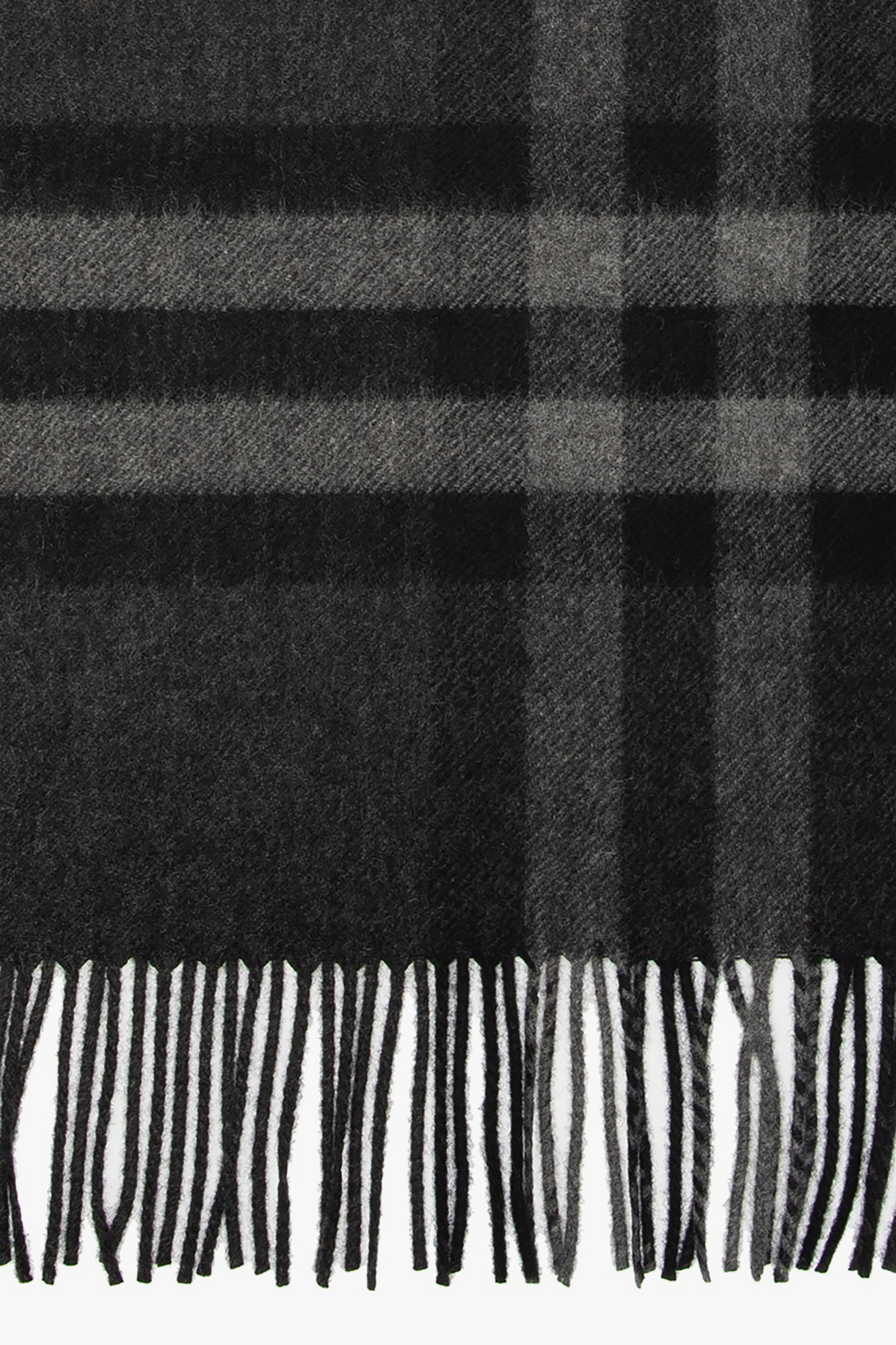 Grey Checked cashmere scarf Burberry Vitkac Italy